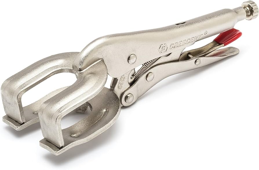 9/15 D 3166 Crescent Locking Welding Clamp - Heavy-Duty Clamp for Metal